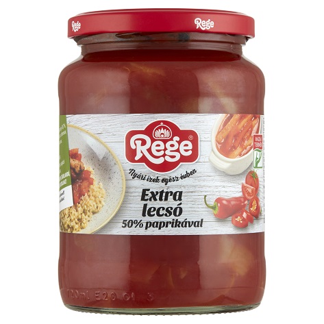 REGE 720 ml Extra lecsó, 50 % paprikával